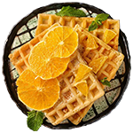 Orange Delight Waffle 