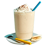 Fresh Banana & Vanilla Ice Cream Shake 