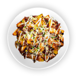 Loaded Fries With Cheese, Mince & Jalapenos 